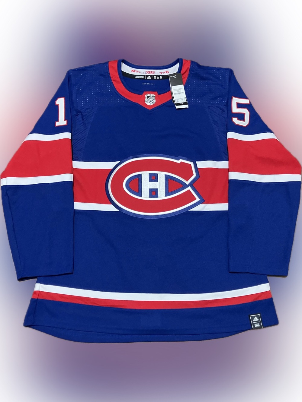 NWT Montreal Canadiens Kotkaniemi Reverse Retro 1.0 Adidas NHL Hockey Jersey 50